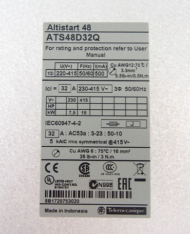 Schneider Electric ATS-48D32Q