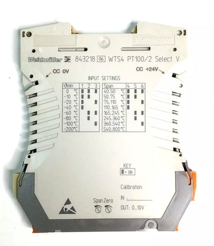 Weidmuller WTS4 PT100/2 V 0C/0-10V