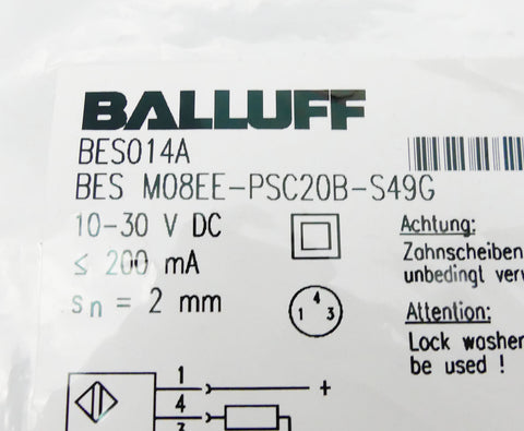 BALLUFF BES M08EE-PSC20B-S49G