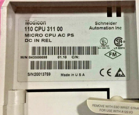 Schneider Electric 110 CPU 311 00