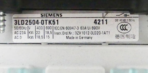 Siemens 3LD2504-0TK51