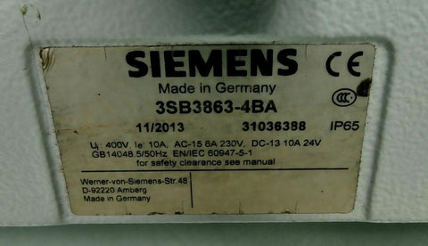 Siemens 3SB3863-4BA