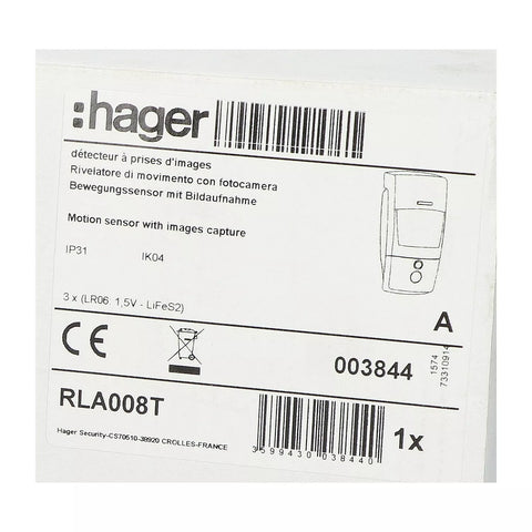 Hager RLA008T