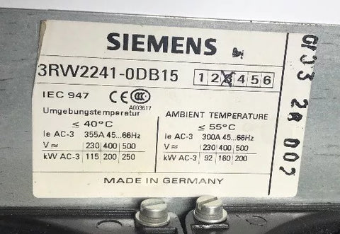 SIEMENS 3RW2241-0DB15