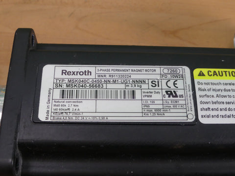 BOSCH REXROTH MSK040C-0450-NN-M1-UG1-NNNN