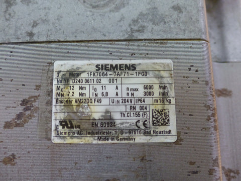 SIEMENS 1FK7064-7AF71-1FG0