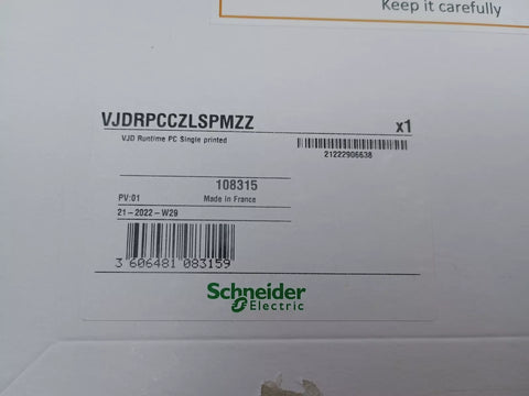 SCHNEIDER ELECTRIC VJDRPCCZLSPMZZ