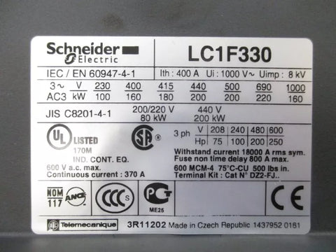 SCHNEIDER ELECTRIC LC1F330F7