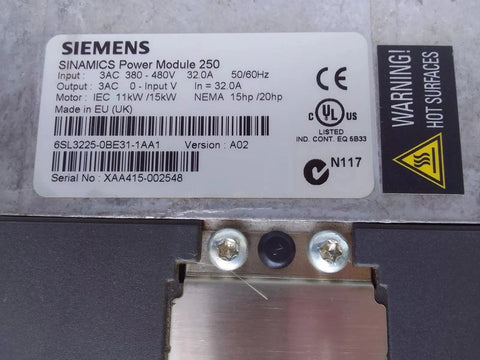 SIEMENS 6SL3225-0BE31-1AA1