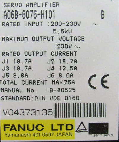 FANUC A06B-6076-H101