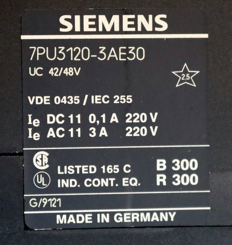 SIEMENS 7PU3120-3AE30