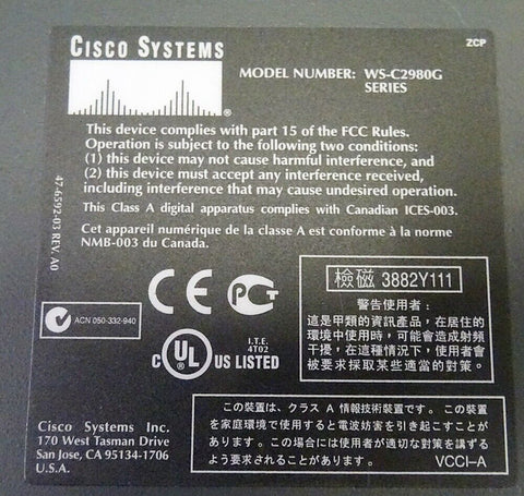 CISCO WS-C2980G