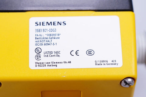 Siemens 3SB3801-0DG3