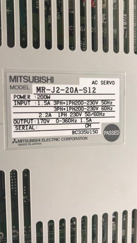 Mitsubishi ElectricMR-J2-40A-S12