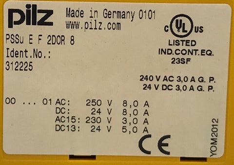 PILZ PSSU E F 2DOR 8