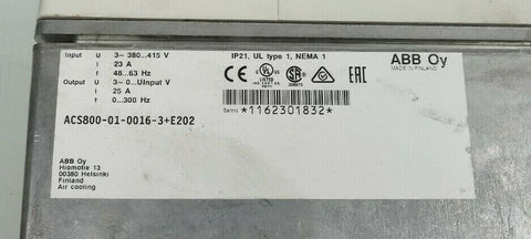 ABB ACS800-01-0016-3+E202