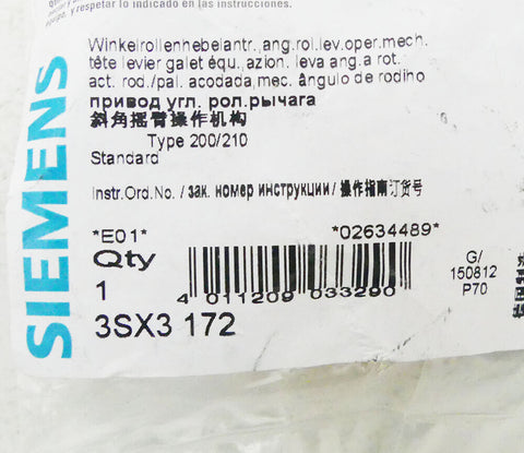 SIEMENS 3SX3172