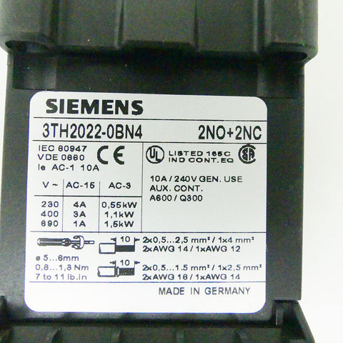 SIEMENS 3TH2022-0BN4