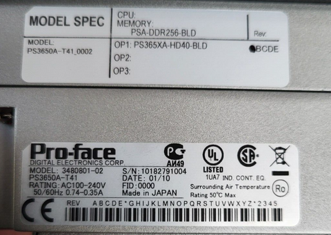 SCHNEIDER ELECTRIC PROFACE PS3650A-T41