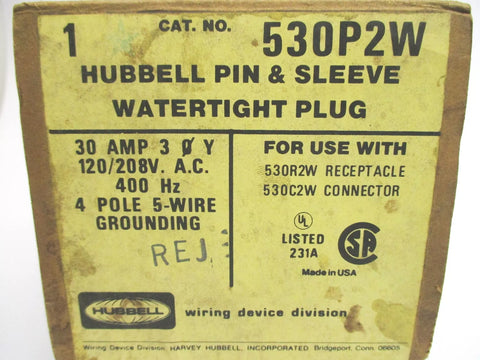 HUBBELL 530P2W