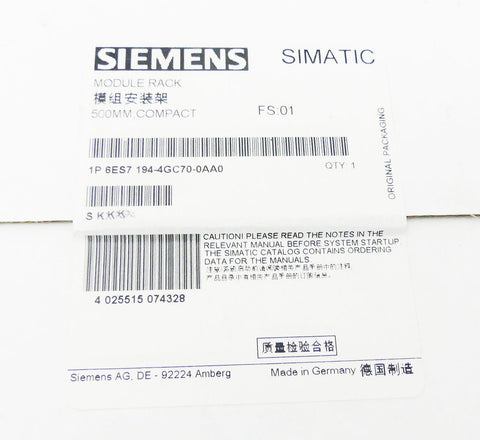 SIEMENS 6ES7194-4GC70-0AA0