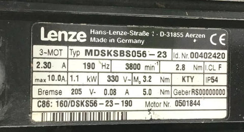 LENZE MDSKSBS056-23