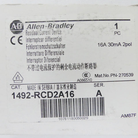 Allen-Bradley 1492-RCD2A16