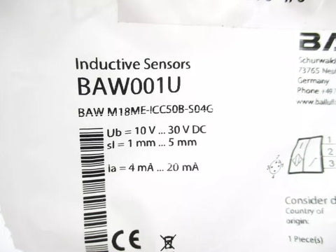 BALLUFF BAWM18ME-ICC50B-S04G