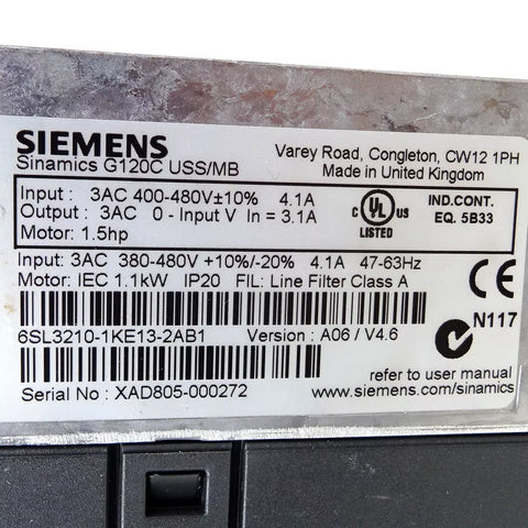 Siemens 6SL3210-1KE13-2AB1