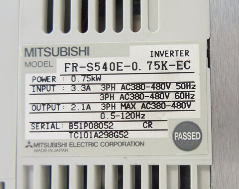 Mitsubishi Electric FR-S540E-0.75K-EC