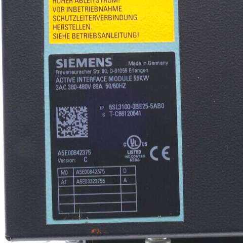 Siemens 6SL3100-0BE25-5AB0