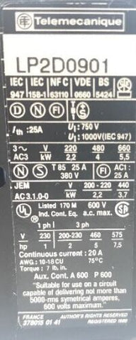 TELEMECANIQUE  LP1D2510BD