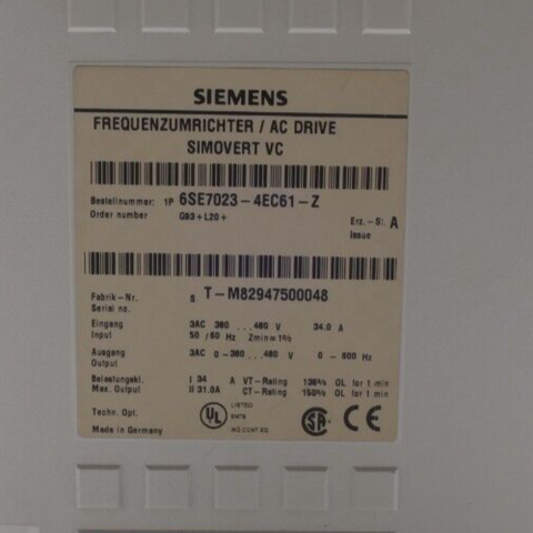 Siemens 6SE7023-4EC61-Z