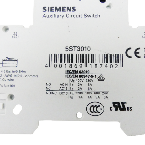 SIEMENS 5SY6104-7 + 5ST3010