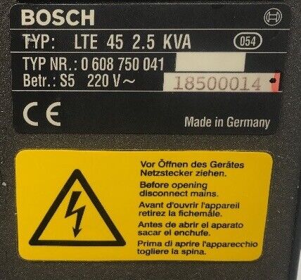 BOSCH REXROTH LTE-45-2.5KVA