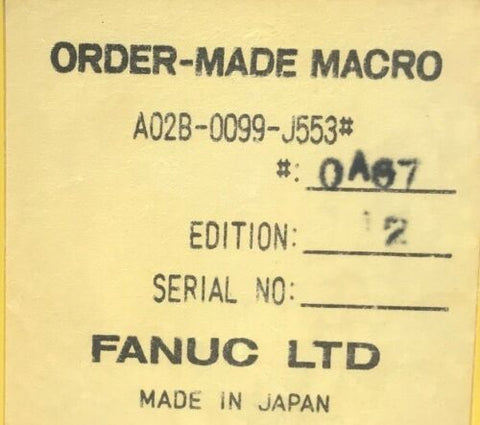 FANUC A02B-0099-J553