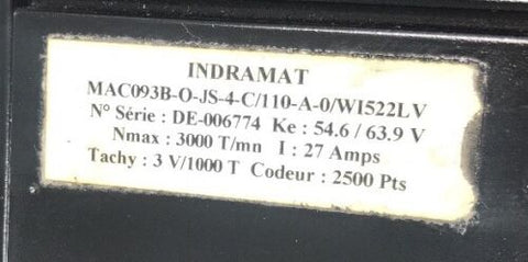 INDRAMAT MAC093B-O-JS-4-C/110-A-0/WI522LV