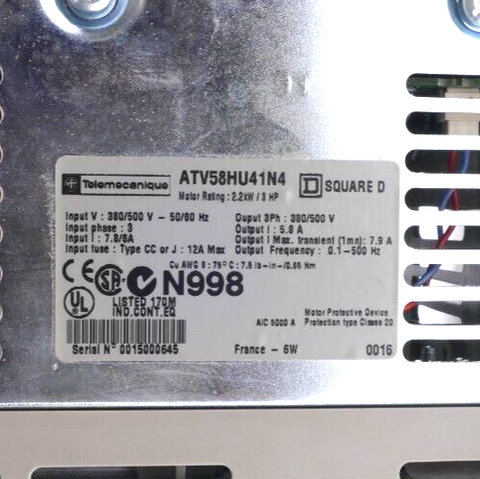 Schneider Electric ATV58HU41N4