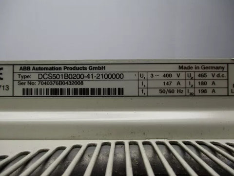 ABB DCS501B0200-41-2100000