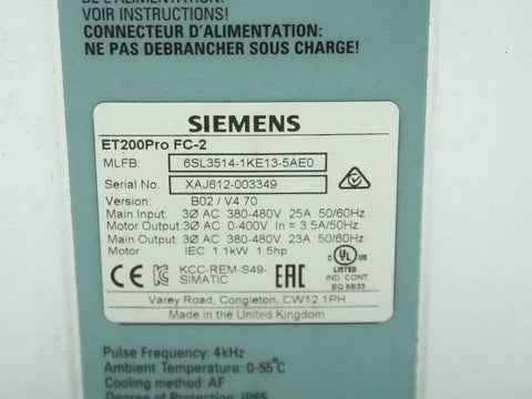 SIEMENS 6SL3514-1KE13-5AE0