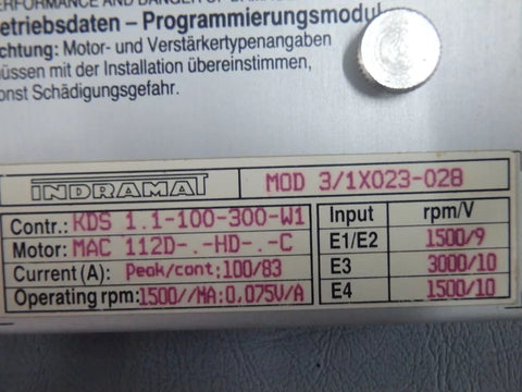 INDRAMAT MOD3/1X023-028