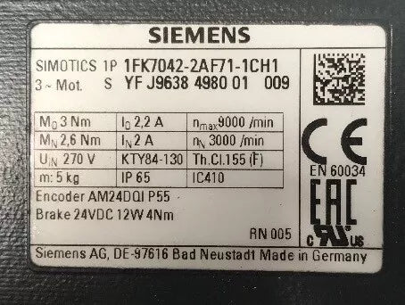 Siemens 1FK7042-2AF71-1CH1