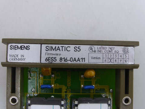 SIEMENS 6ES5 816-0AA11