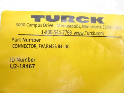 TURCK CONNECTOR,FW,RJ45S84IDC