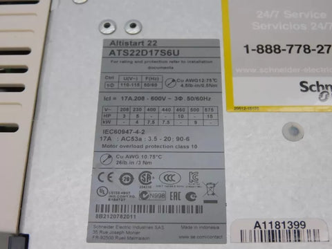 SCHNEIDER ELECTRIC ATS22D17S6U