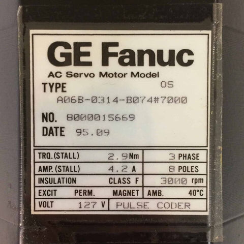 FANUC A06B-0314-B074#7000