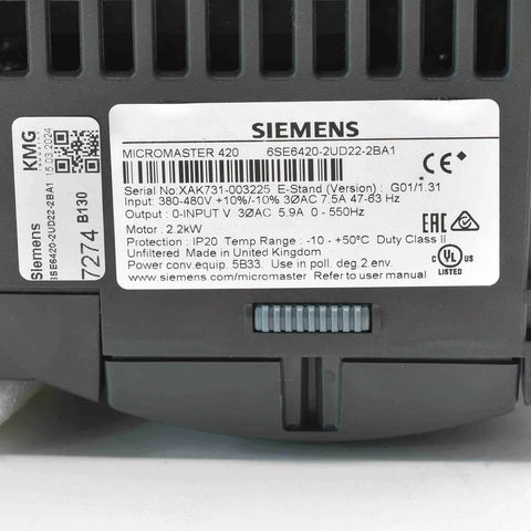 SIEMENS 6SE6420-2UD22-2BA1