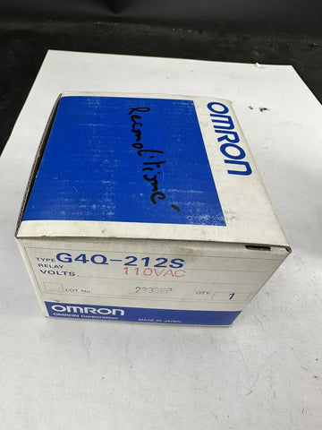 OMRON G4Q-212S 110VAC