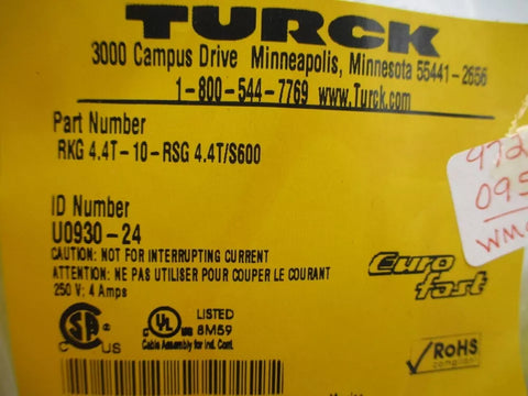 TURCK RKG4.4T-10-RSG4.4T/S600