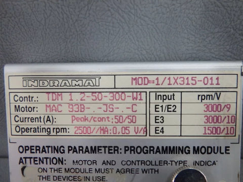 INDRAMAT MOD11X315011